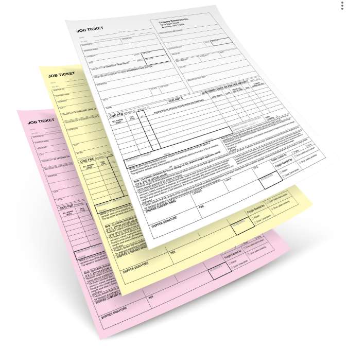 Carbonless NCR Forms — 8.5" x 14" Legal