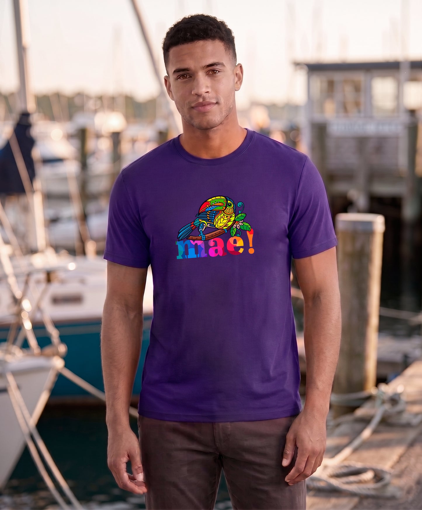 Mae Men's Tee – Purple