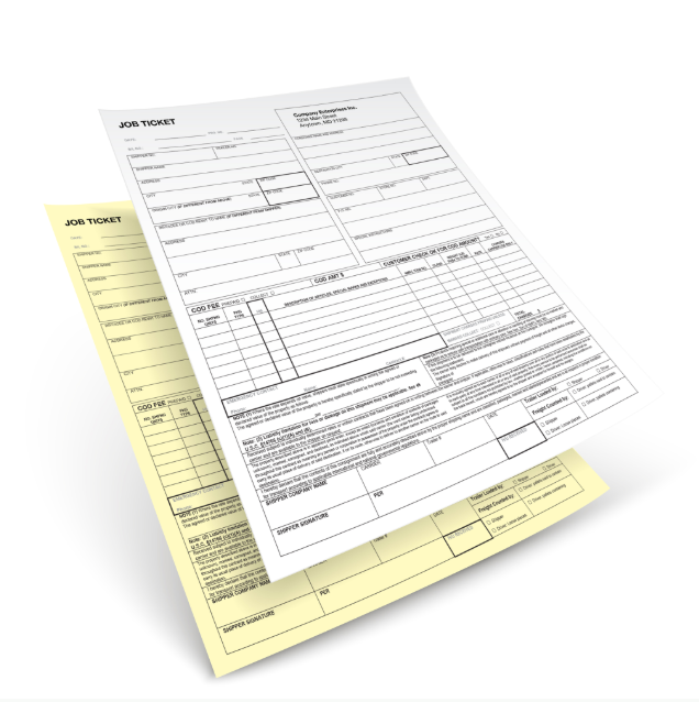 Carbonless NCR Forms — 8.5" x 11" Letter (2-Part)