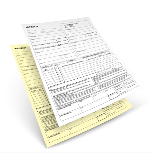 Carbonless NCR Forms — 8.5" x 11" Letter (2-Part)