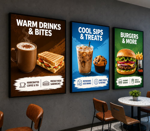 LED Backlit Digital Menu Display