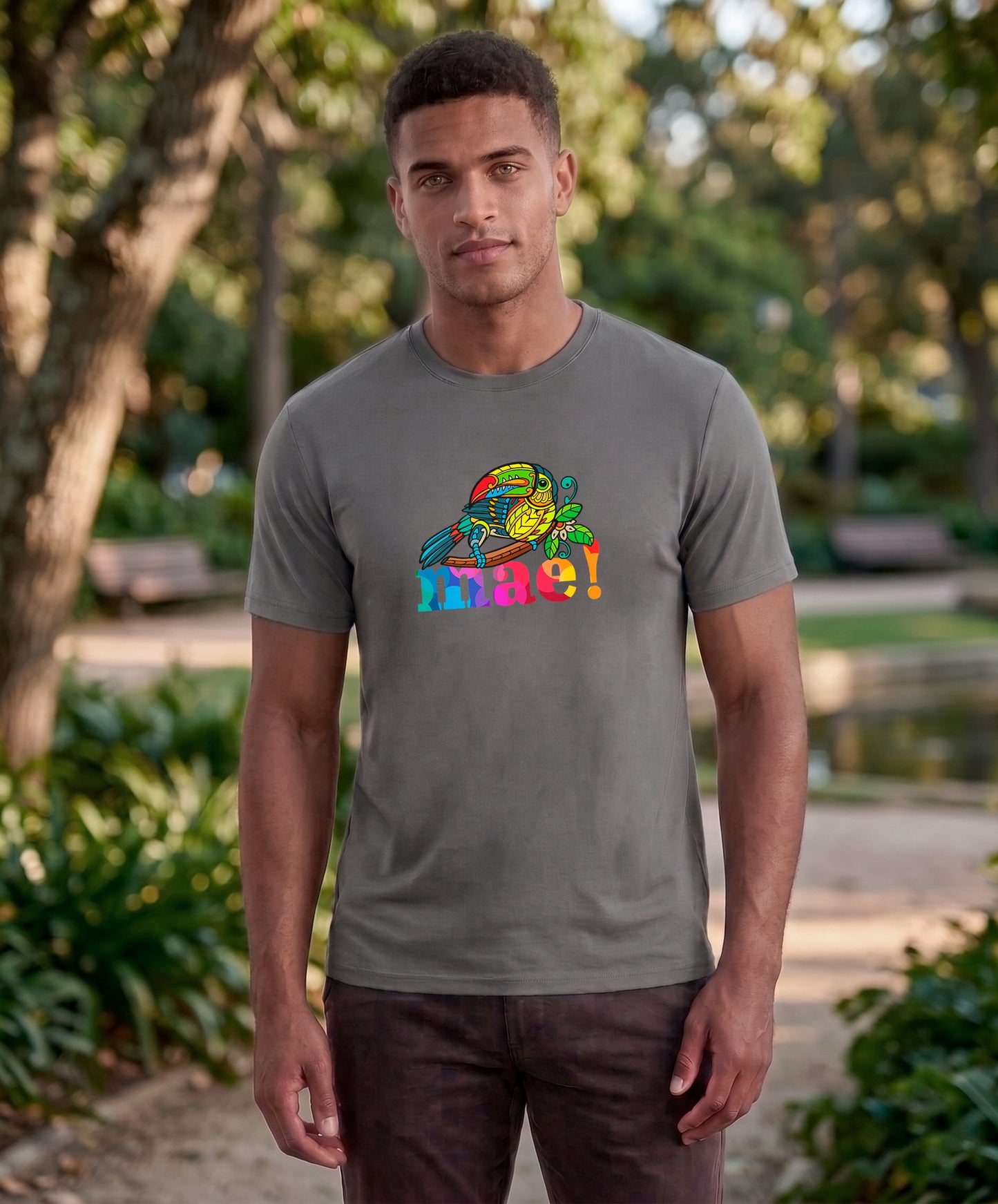 Mae Men's Tee – Dark Gray