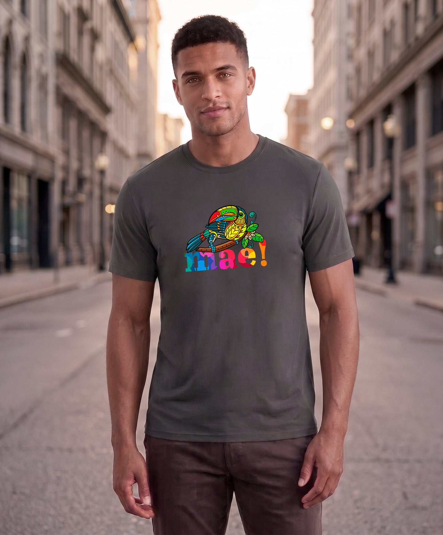 Mae Men's Tee – Charcoal