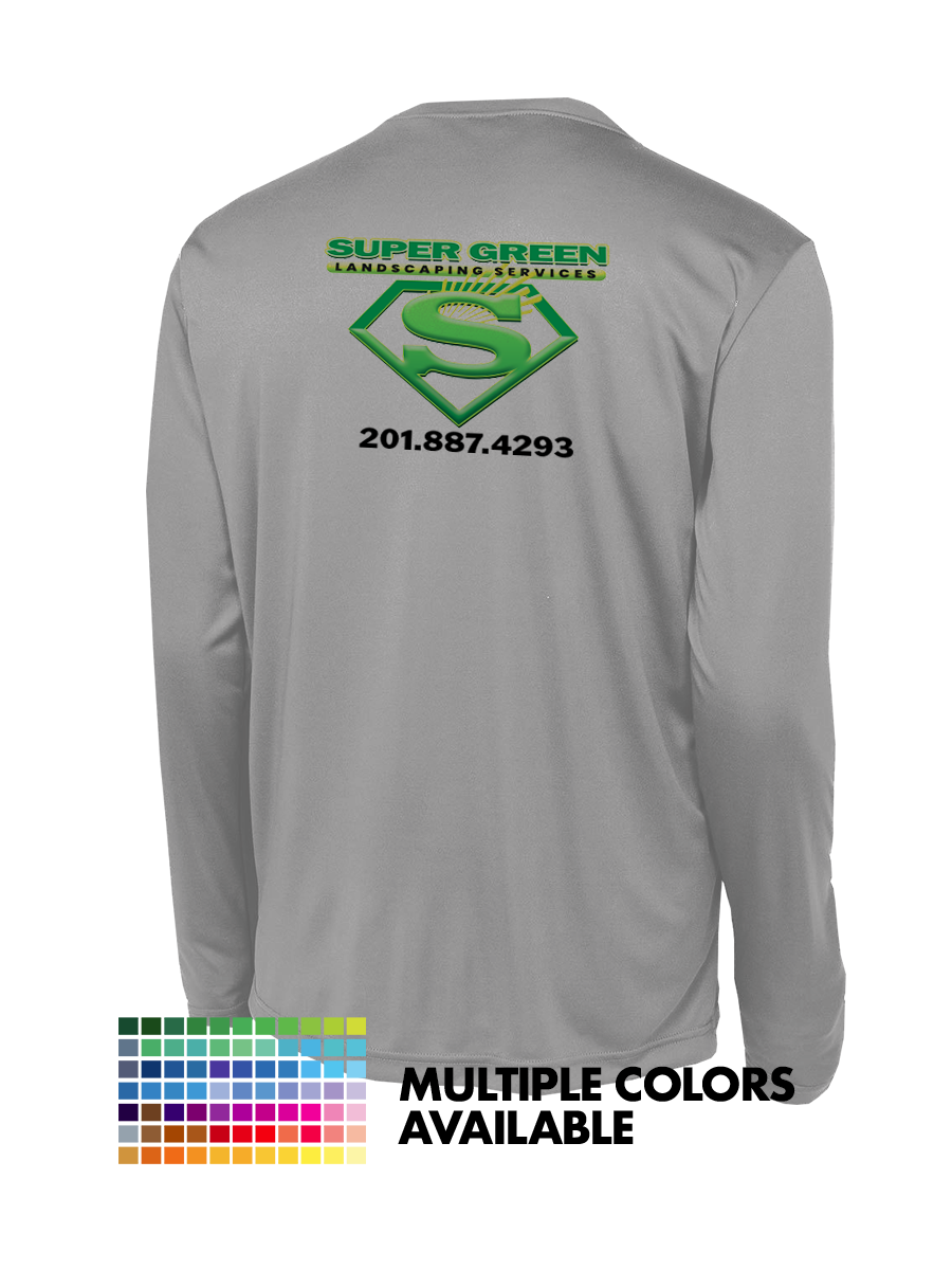 Custom Logo Long Sleeve Performance Shirt