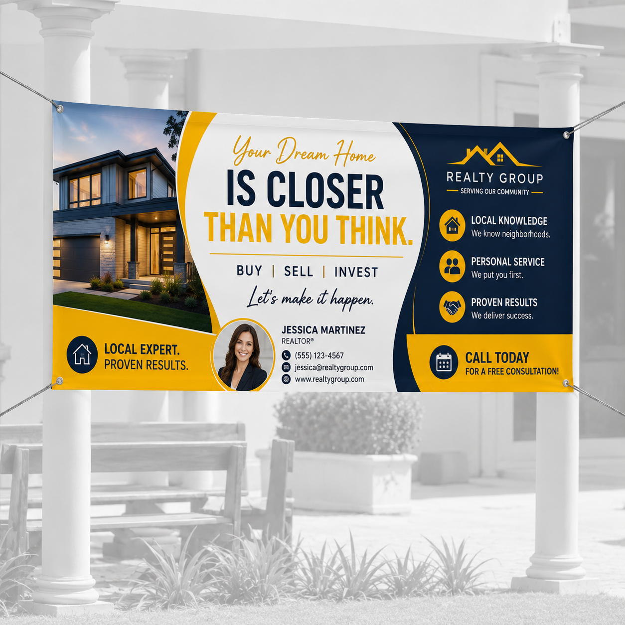 Custom Realtor Vinyl Banners