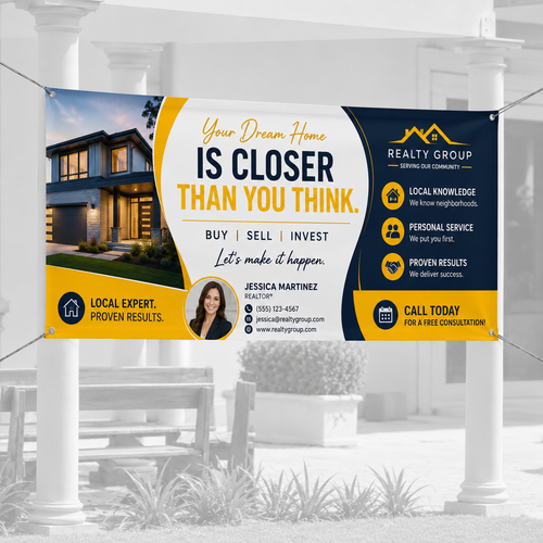 Custom Realtor Vinyl Banners