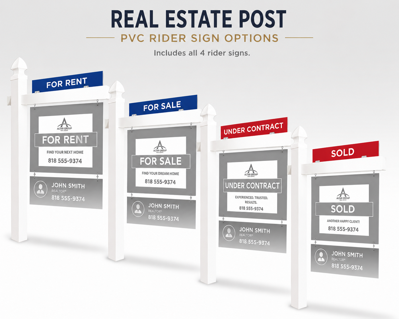 Aluminum Realtor Post Signs